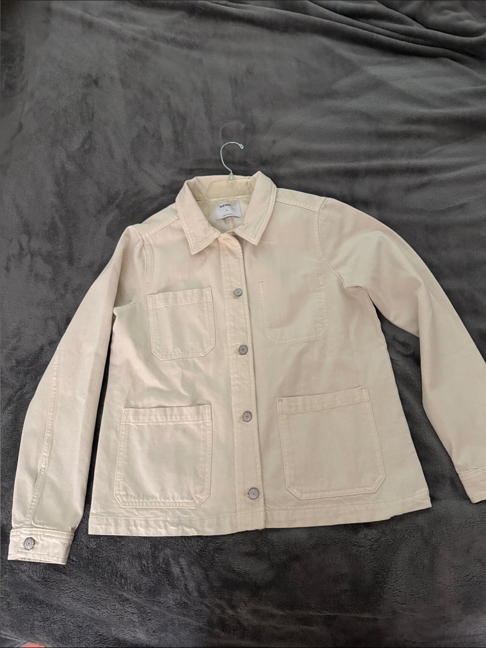 Old Navy Light Cream Denim Barn Jacket